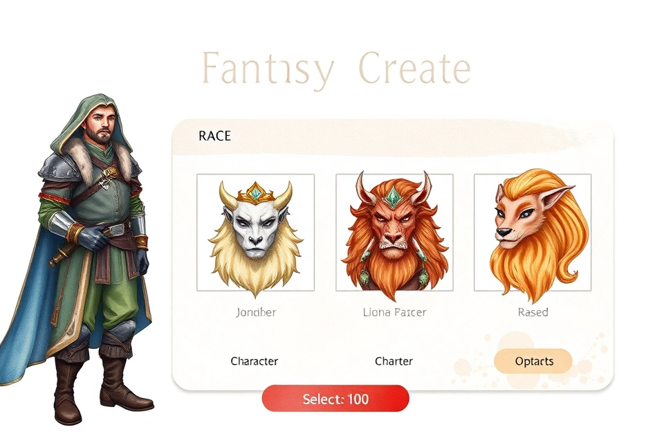 World of Warcraft race selection screen during character creation