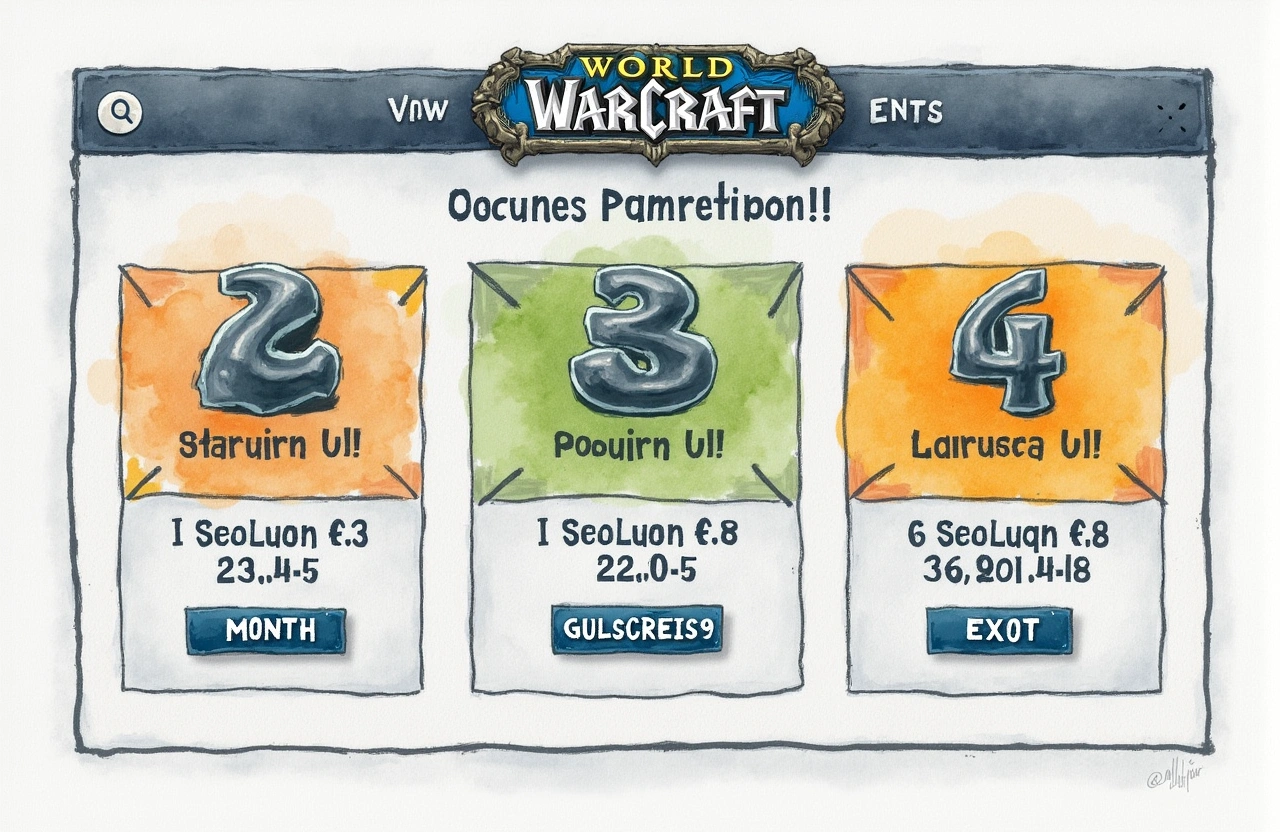 WoW Subscription: 3 Price Tiers and Regional Costs