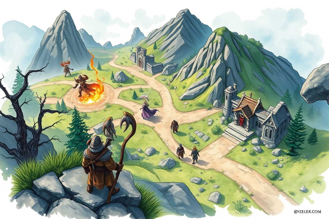 World of Warcraft character engaged in combat and questing in a fantasy zone.